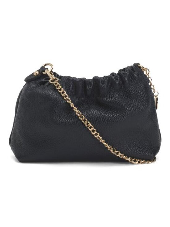 MARLON Handbags - MARLON Made In Italy Leather Drawstring Pouch With Detachable Shoulder Strap